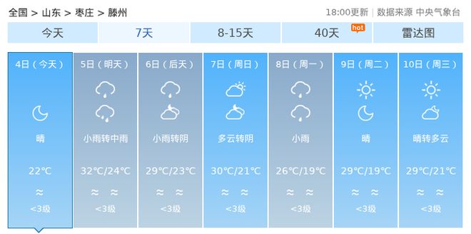 雨大风预报！滕州最新天气预报→AG真人百